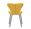 Jídelní židle, žlutá, látka, CT-S8010 YEL2