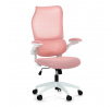Kancelářská židle, houpací mechanismus, růžová síťovina, KA-C807 PINK