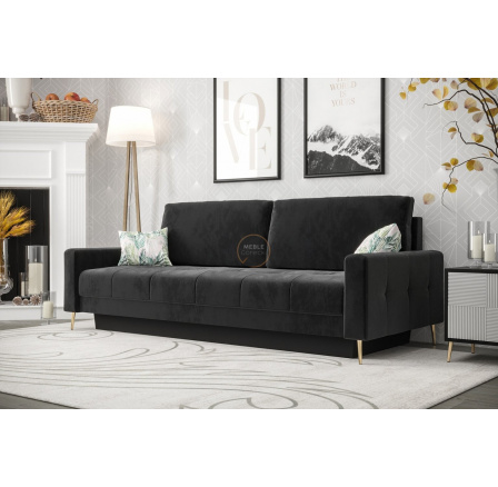 SOFA PIANO DL 225 CM - Odcienie czarnego