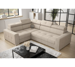 NAROŻNIK Z FUNKCJĄ SPANIA MARGO II 270X197 - lewa , Odcienie beżu