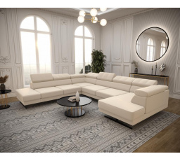 NAROŻNIK EMPORIO MAX II 300X350X180 - lewa , Odcienie beżu