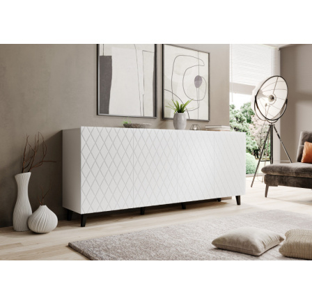 ASTI komód, matt fehér/matt fehér