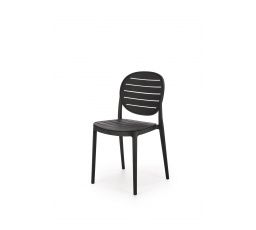 K529, fekete, rakásolható étkezőszék