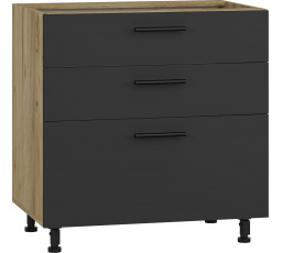 Konyhai alsó szekrény VENTO D3S-80/82 tölgy antracit