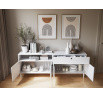Dullum 200 Sideboard White Biały 200x75 Not applicable