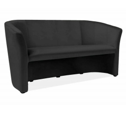 TM-3 kanapé, Velvet Black Bluvel 19 / wenge