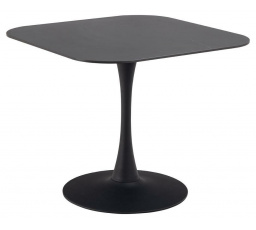 Malta négyzet alakú fekete asztal