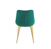 Velvet zöld szék / arany lábak J262-1