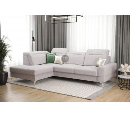 NAROŻNIK ROZKŁADANY MALIBU MINI 180X250 - lewa , Odcienie beżu