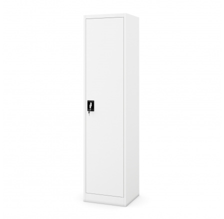 ALEX fém irodai iratszekrény, 450 x 1850 x 400 mm, fehér