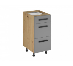 Langen alsó konyhaszekrény D40S3, bézs/ tölgy artisan