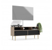 TV komoda RUBY, Hickory/Černá