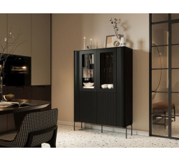 VERA 110 vitrin, fekete