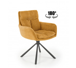 Forgó étkezőszék K495, Mustársárga/Fekete