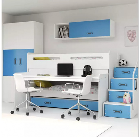 MAX 1 3 OSOBOWY RAMA NIEBIESKI 80 X 200 KPL