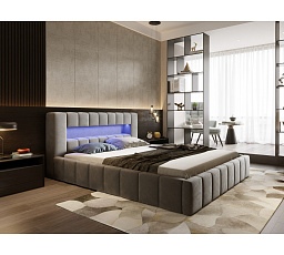 Łóżko Amaro 140x200 DREWNIANY STELAŻ