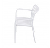 Zahradní židle plast, bílá, CT-X7029 WT