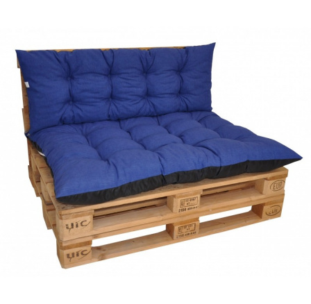 Polstry na paletový nábytek sada Basic - látka modrý melír