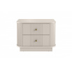 2 x VESPER SZAFKA NOCNA 56 2SZ - cashmere mdf / cashmere / złote uchwyty / cokół