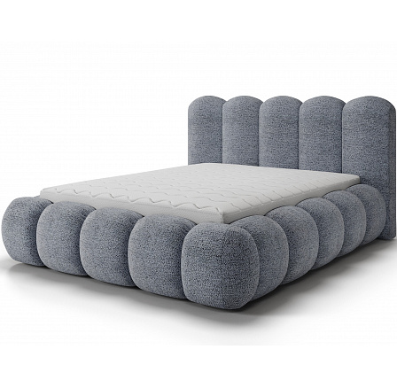 Oloroso ágy 140x200 fémvázzal és ágyneműtartóval, kék chenille Feldor 40 1 Oloroso ágy 140x200 fémvázzal és ágyneműtartóval, kék chenille Feldor 40 1
