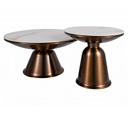 VERA FI75 FI50 dohányzóasztal, márványhatás