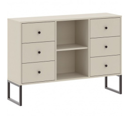 LINEA 6S komód, Kasmír/Fekete