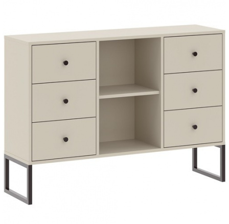 LINEA 6S komód, Kasmír/Fekete