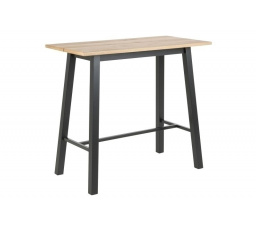 Chara bárasztal fa/fekete fém