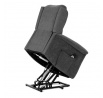 Polohovací křeslo, elektrické kabelové ovládání, šedá, látka, TV-7072 GREY2