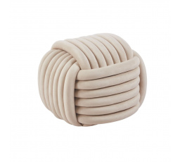 Bézs bársony puff P5-FXJG