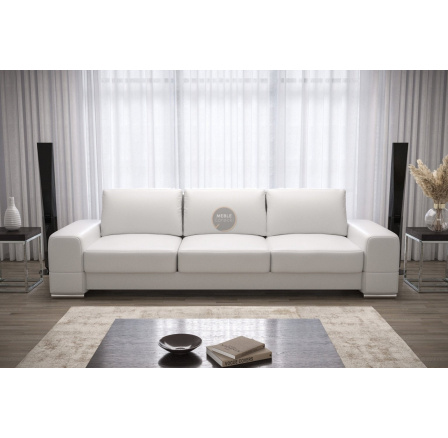 SOFA ZARA DL 270 CM - Biała eko skóra