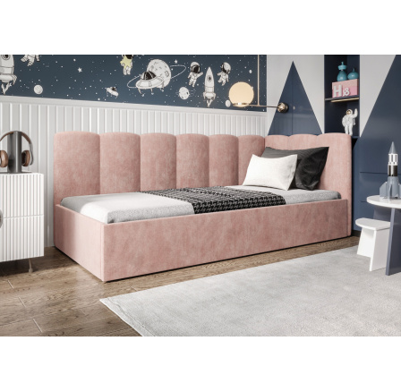 ŁÓŻKO SIMBA - Odcienie różu- T61 , Strona prawa