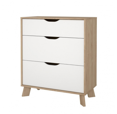 Komoda Iker 703, jackson hickory/bílá