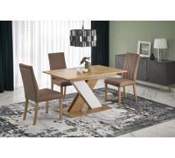 Étkezőasztal XARELTO, Lancelot Tölgy/Fehér