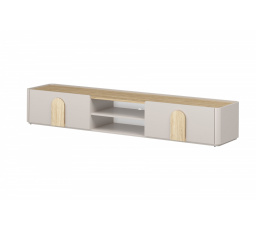 AMILIO RTV 220 1K1SZ - cashmere / dąb olejowany / uchwyty dąb jasny