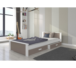 ALDEX ágy 180x80 Fehér+Szarvasgomba