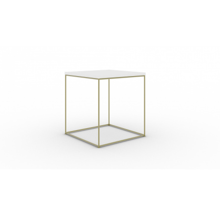 Adina kávézó asztal Arany+Fehér