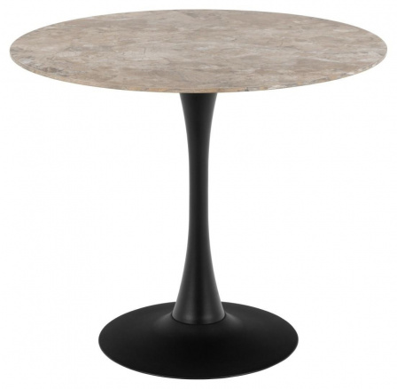 Málta asztal, fényes kerámia, barna Aberta