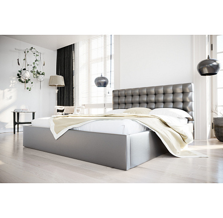 ŁÓŻKO LOFT SKÓRA NATURALNA - 200x200 , Drewniany ŁÓŻKO LOFT SKÓRA NATURALNA - 200x200 , Drewniany