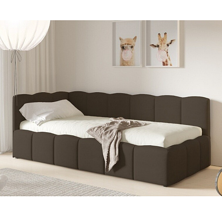TUNIS ágy 200 x 120, alacsony oldal, Velutto 6, balos TUNIS ágy 200 x 120, alacsony oldal, Velutto 6, balos