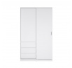 Šatní skříň SIMPLICITY 146, Bílý lesk