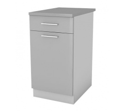 Kuchyňská dolní skříňka Femme D40 1D1SZ, šedý lesk