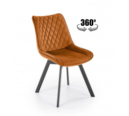 Forgó étkezőszék K520, Fahéj/Fekete