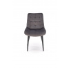 Étkezőszék K580, Szürke Bársony/Fekete