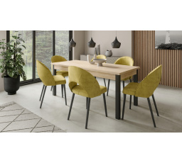 RODOS 82 Asztal és Szék Készlet Fekete+Sonoma