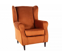 BARON VELVET fotel, Fahéj Bluvel 4215/Wenge