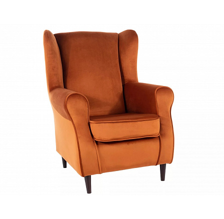 BARON VELVET fotel, Fahéj Bluvel 4215/Wenge