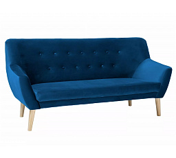 NORDIC 3 kanapé, Velvet kék Bluvel 86/bükk