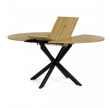 Kihúzható étkezőasztal 120-160x120 cm, melamin, tölgy, DT-I1120 OAK