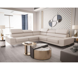 NAROŻNIK MILANO MAX 270x270 CM SKÓRA NATURALNA - Skóra ecru